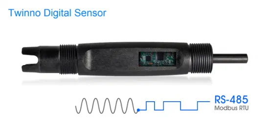 La sonda de electrodo con sensor de pH digital más económica RS485 Electrodo de pH de 4 ~ 20 mA